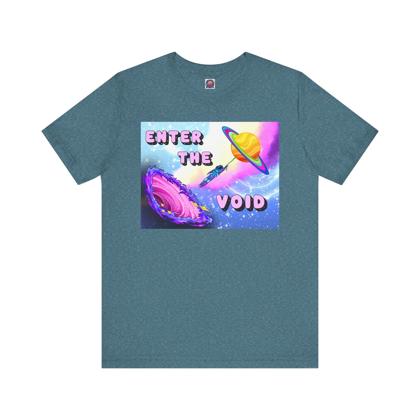 Cosmic Adventure Unisex Short Sleeve Tee - 'Enter the Void' Graphic