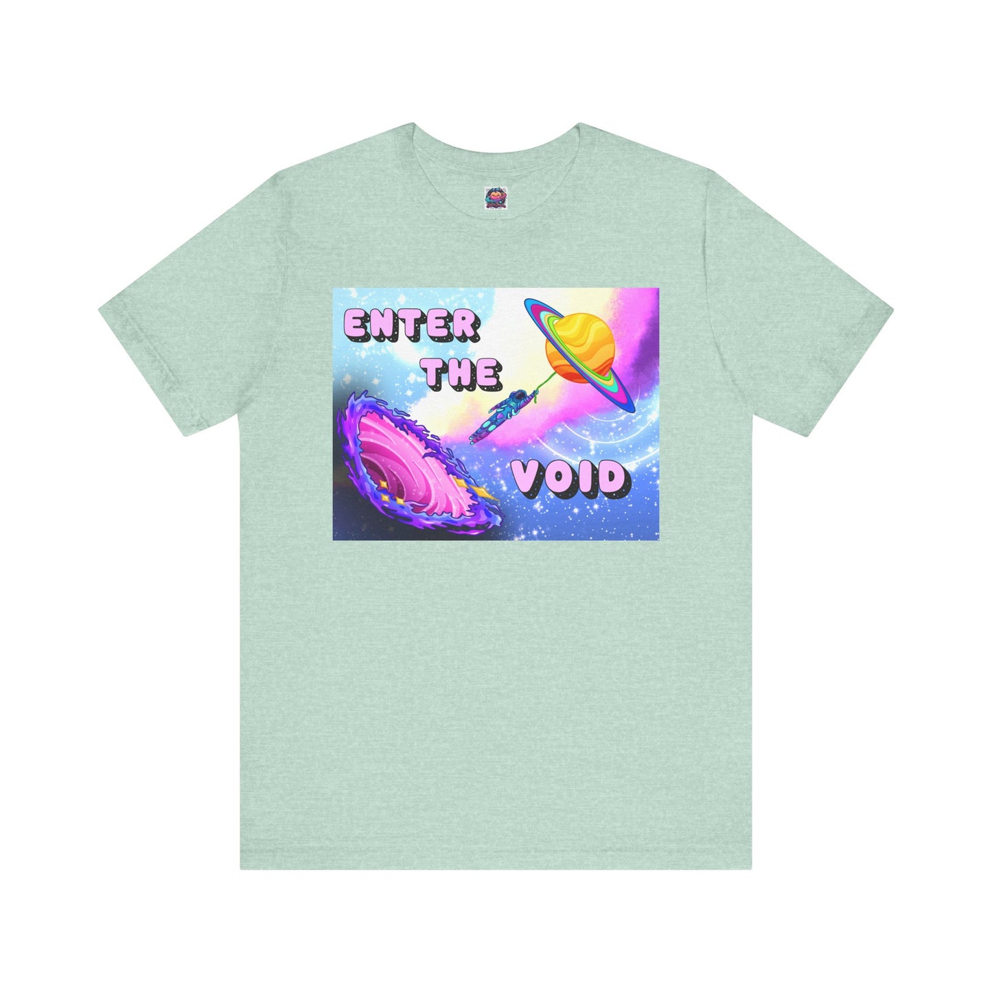 Cosmic Adventure Unisex Short Sleeve Tee - 'Enter the Void' Graphic