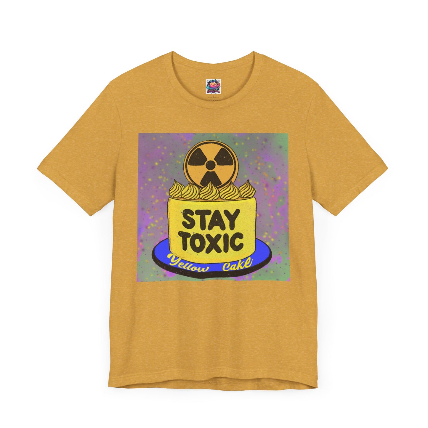 Stay Toxic Yellow Cake Unisex Tee