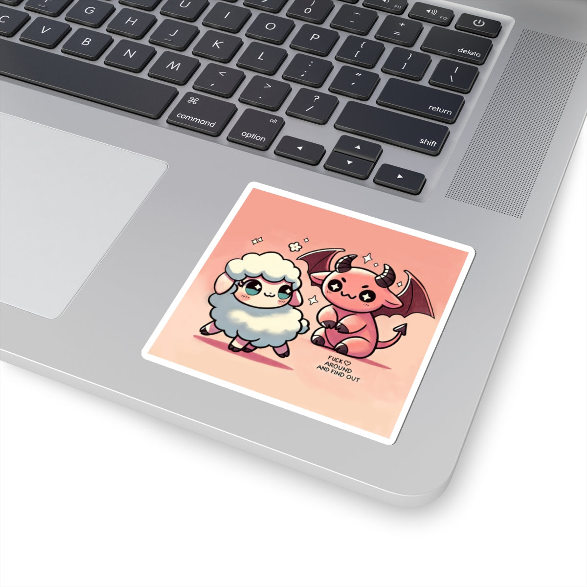 Cute Animal Kiss-Cut Stickers - 'F*ck Around and Find Out' Design