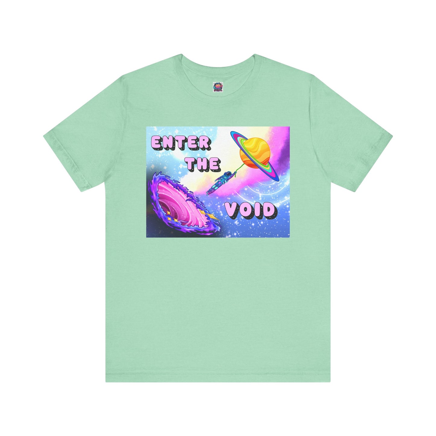 Cosmic Adventure Unisex Short Sleeve Tee - 'Enter the Void' Graphic