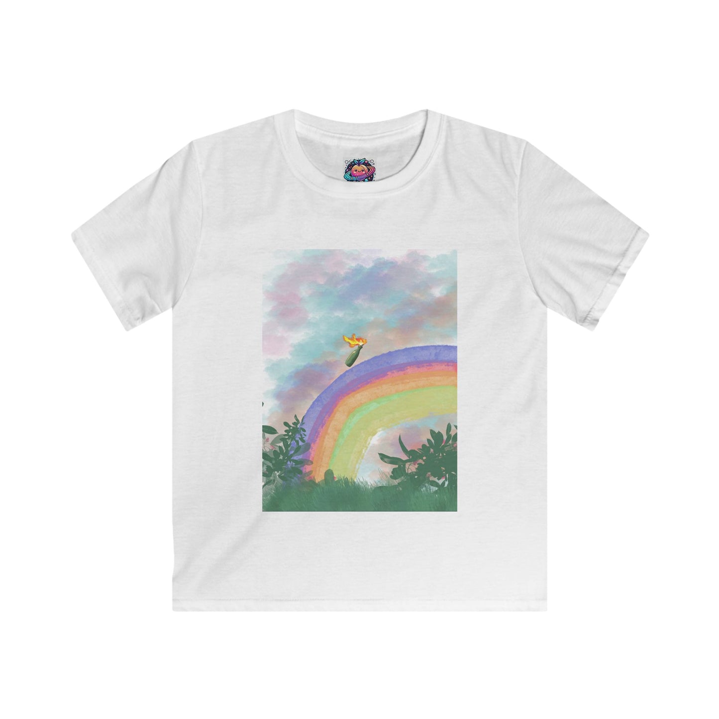 Rainbow Dreams Kids Softstyle Tee - Colorful & Fun for Every Occasion