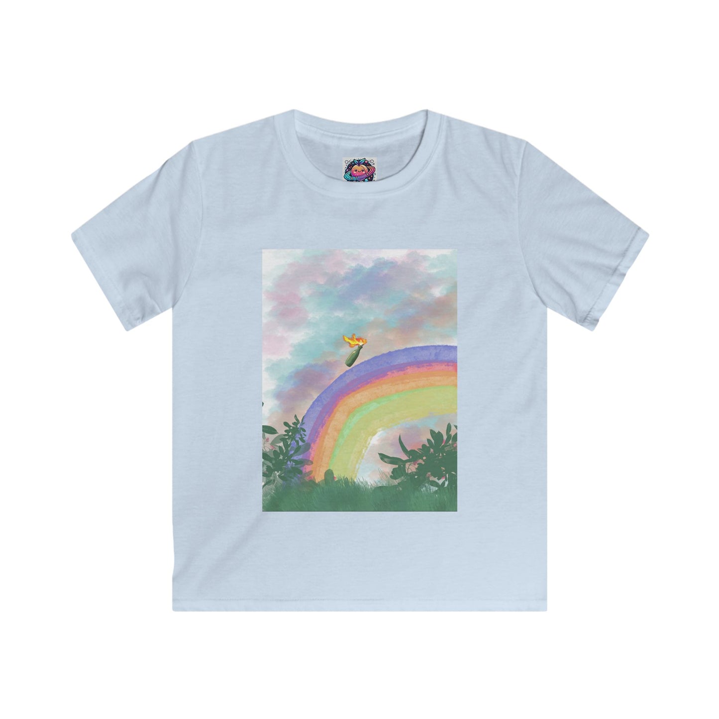 Rainbow Dreams Kids Softstyle Tee - Colorful & Fun for Every Occasion