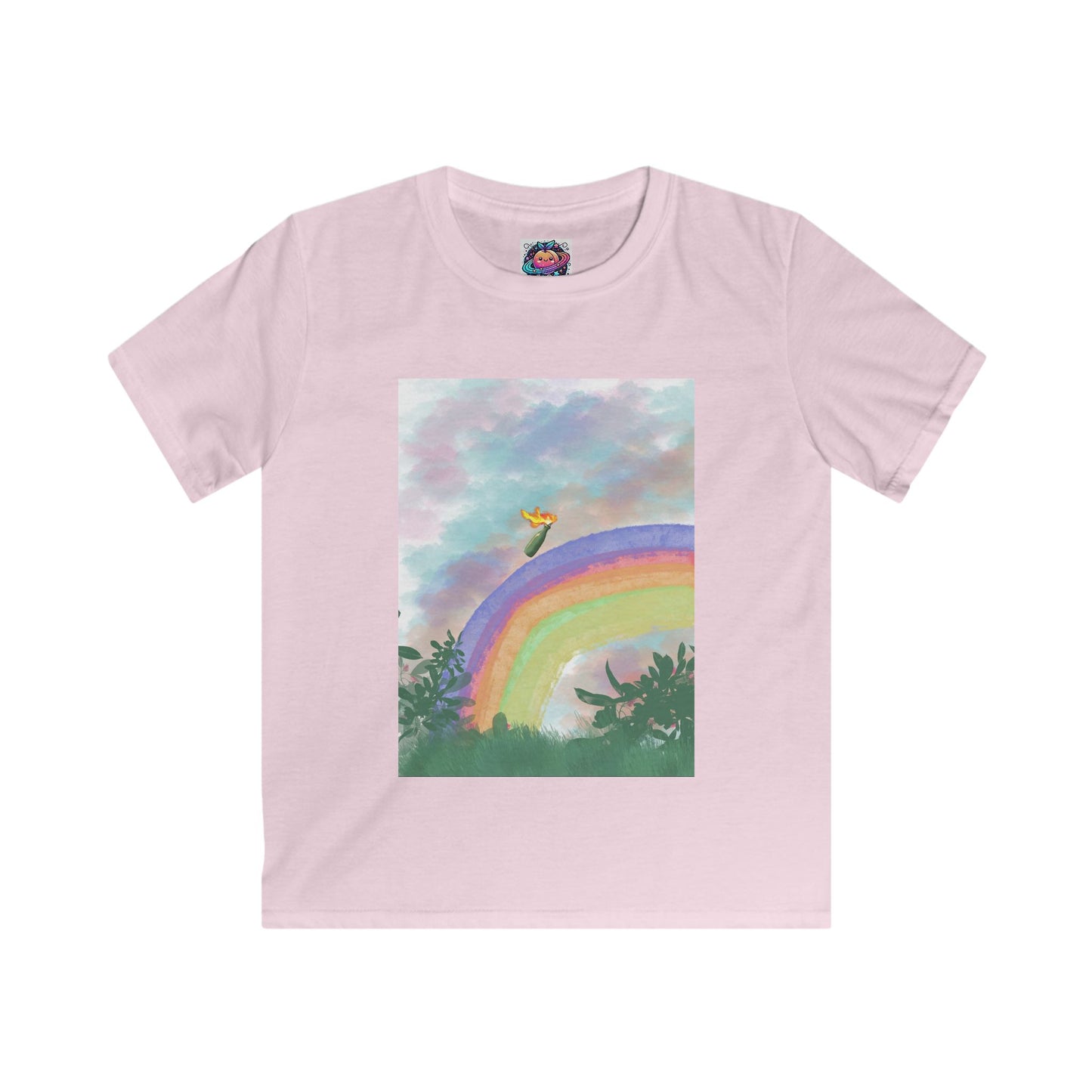 Rainbow Dreams Kids Softstyle Tee - Colorful & Fun for Every Occasion