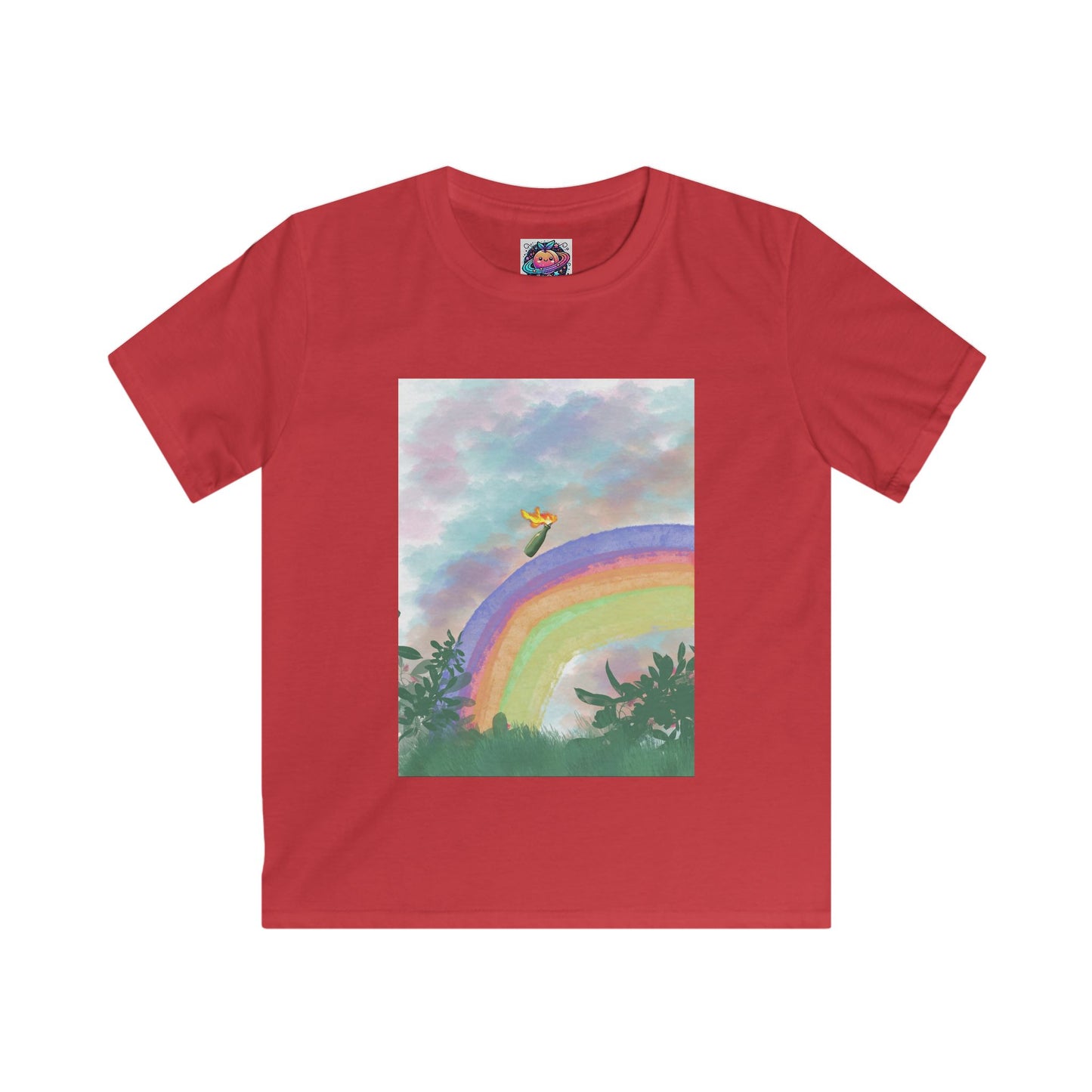 Rainbow Dreams Kids Softstyle Tee - Colorful & Fun for Every Occasion