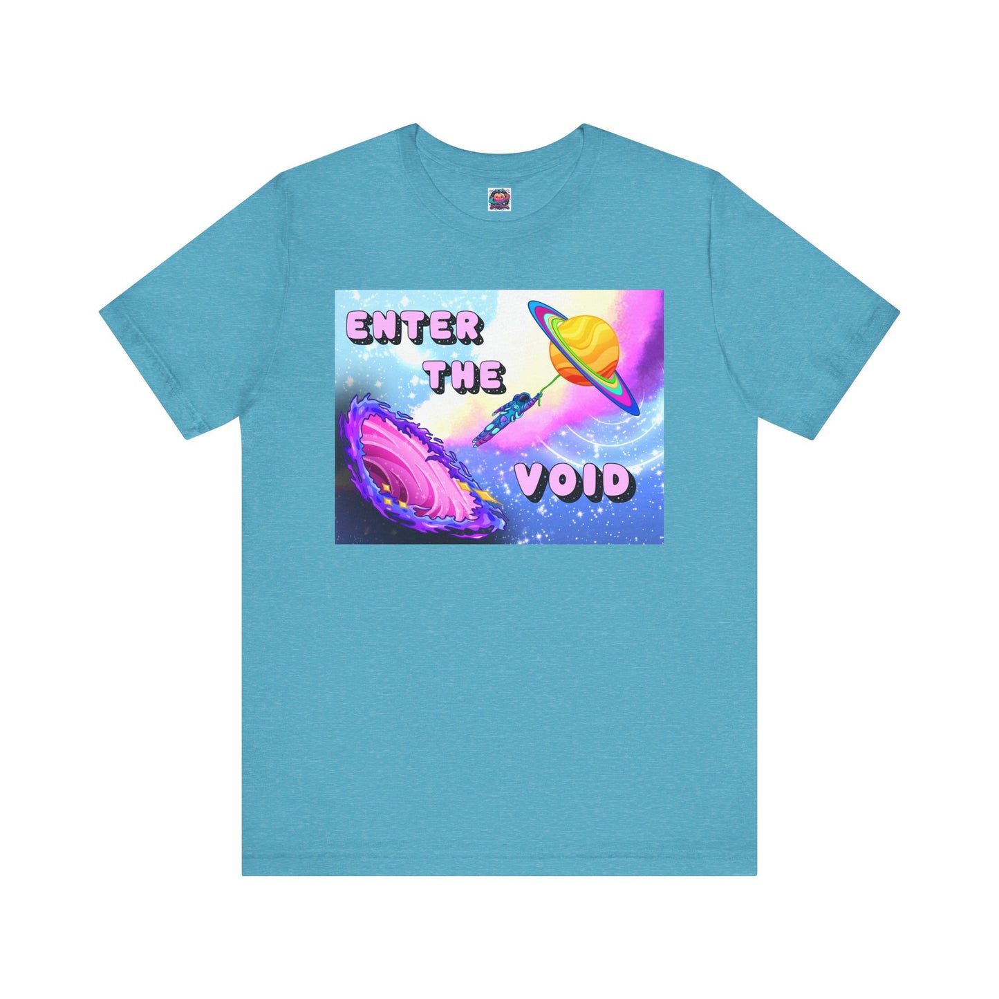 Cosmic Adventure Unisex Short Sleeve Tee - 'Enter the Void' Graphic