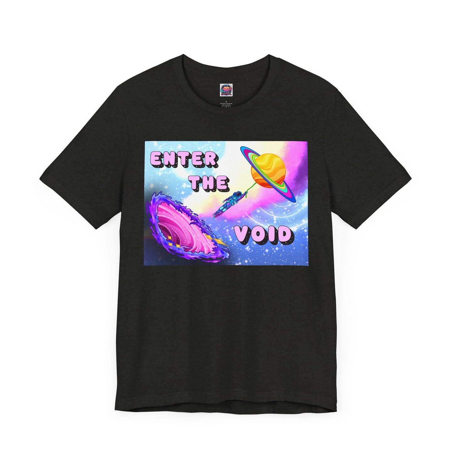 Cosmic Adventure Unisex Short Sleeve Tee - 'Enter the Void' Graphic